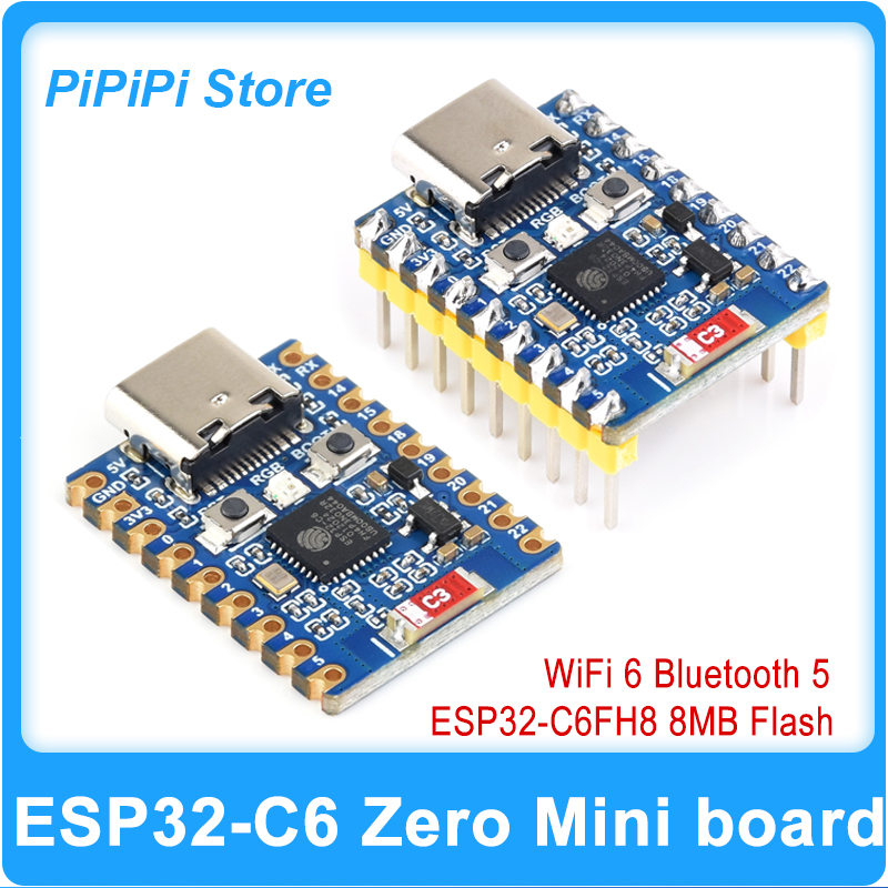 Antenna 2.4Ghz - Placa de Desenvolvimento Super Mini ESP32-C6