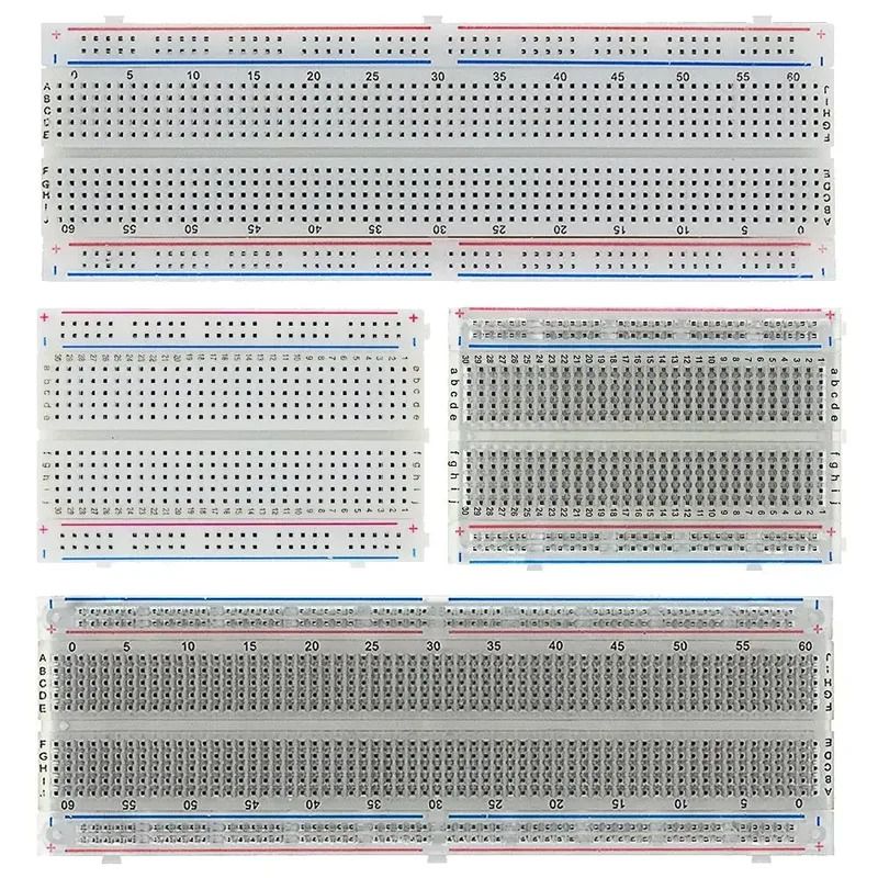 Breadboard 400 Point - 400/830 Tie-Points Breadboard MB-102 para Small