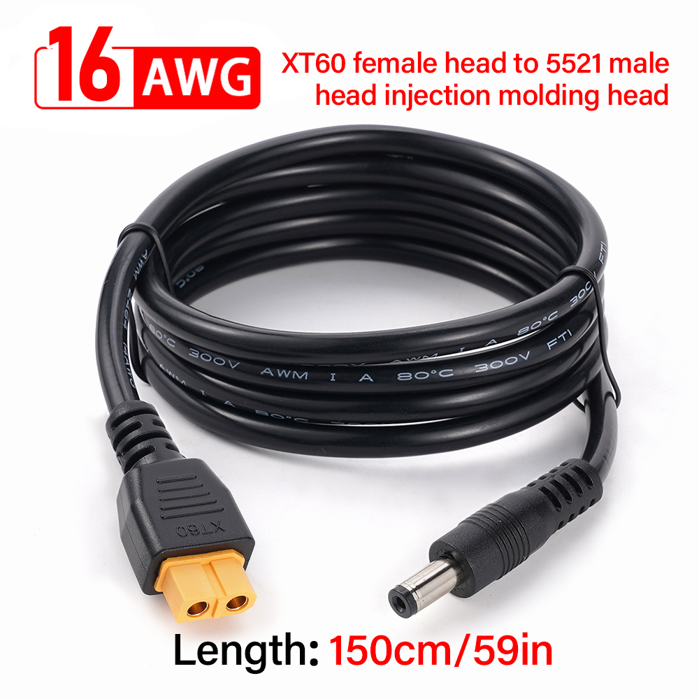 Ipex Connector - Conector fêmea xt60 para dc5521 adaptador