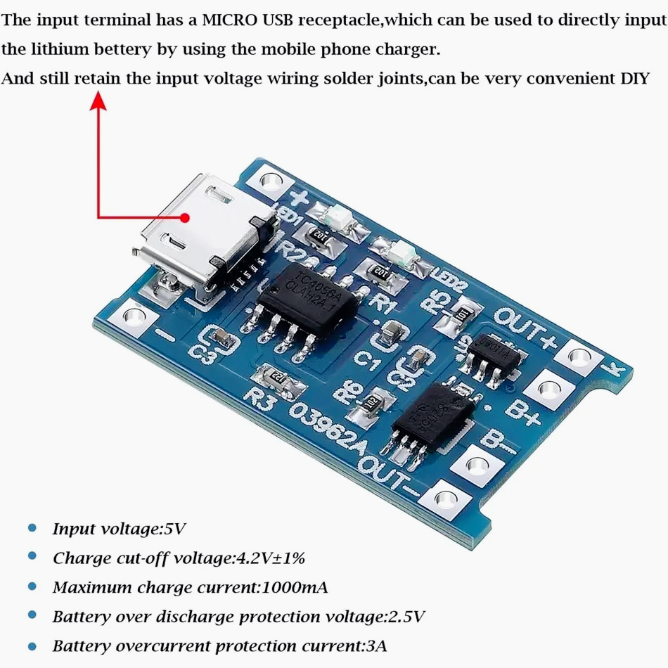 10/20 peças Placa de Carregame - Tp4056 Module avaliação e preço
