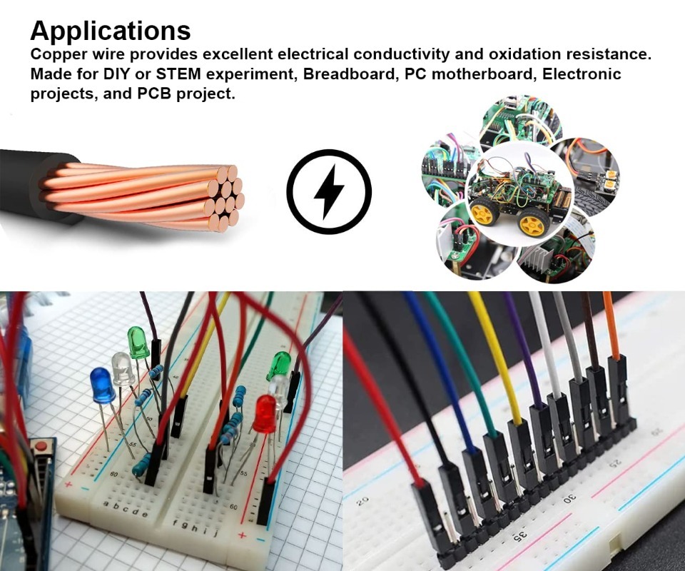 Kit de Cabos Dupont de 40 Pino - Jumper Wire Kit avaliação e preço