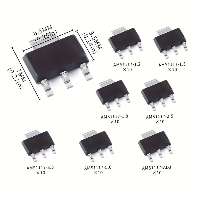 70pcs kit regulador de tensão  - Ams1117 Module avaliação e preço