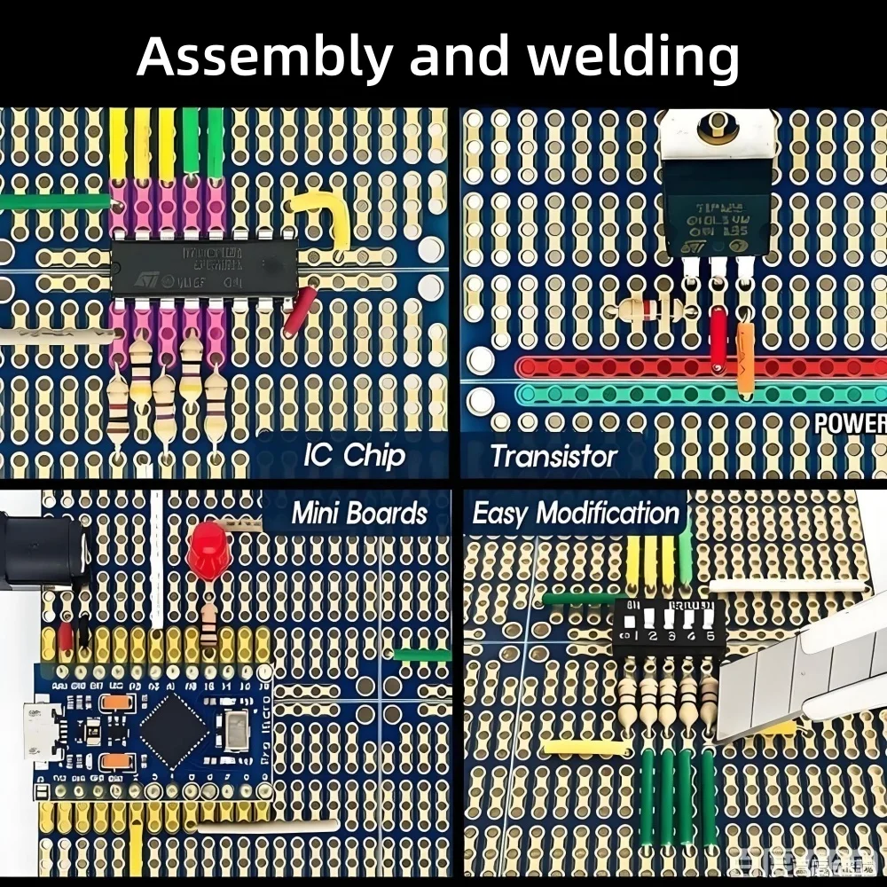 Placa PCB 4 em 1 com encaixe,  - Perfboard avaliação e preço