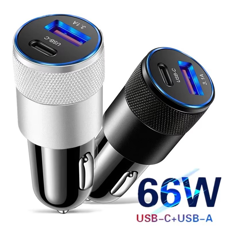 Carregador de carro USB de 66W - Usb C Cable avaliação e preço