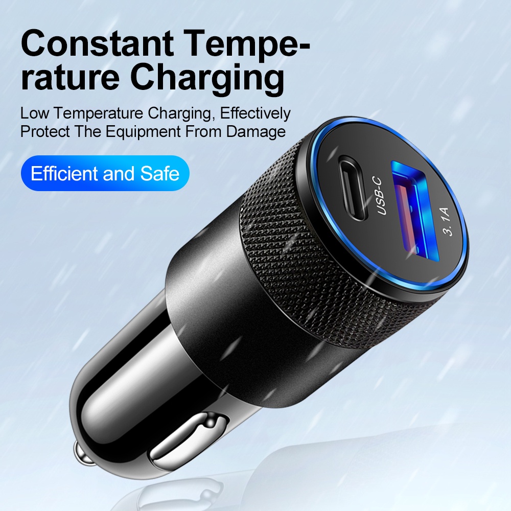 Carregador de carro USB de 66W - Usb C Cable avaliação e preço