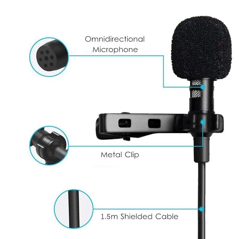 3.5mm mini microfone de lapela - Usb C Cable avaliação e preço