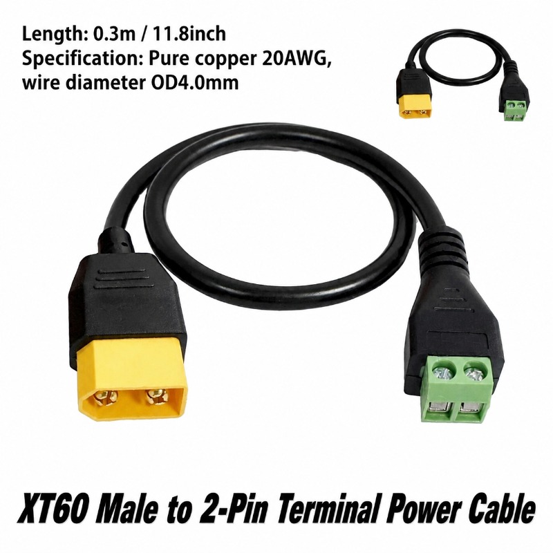 Cabo Adaptador XT60 Macho-Fême - Screw Terminal Block avaliação e preço