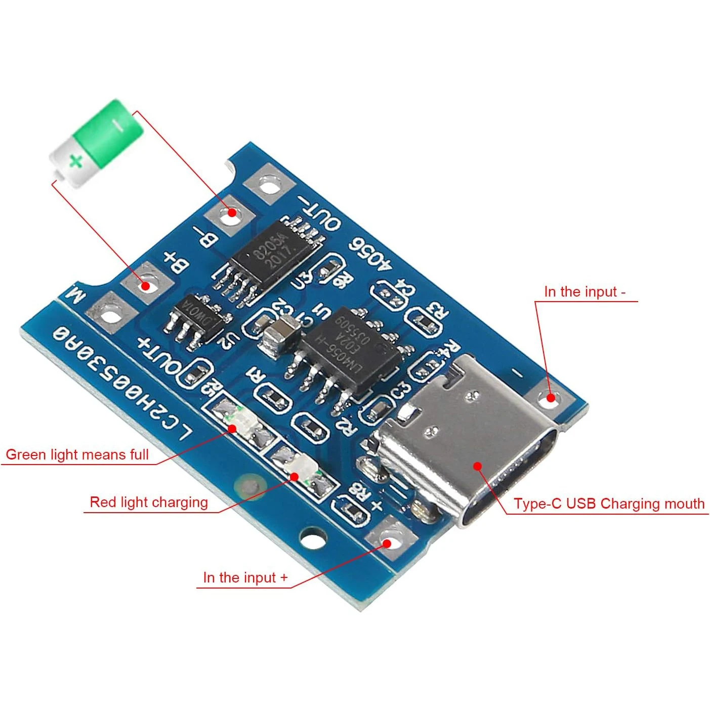 Placa de Carregamento Tipo C p - Tp4056 Module avaliação e preço