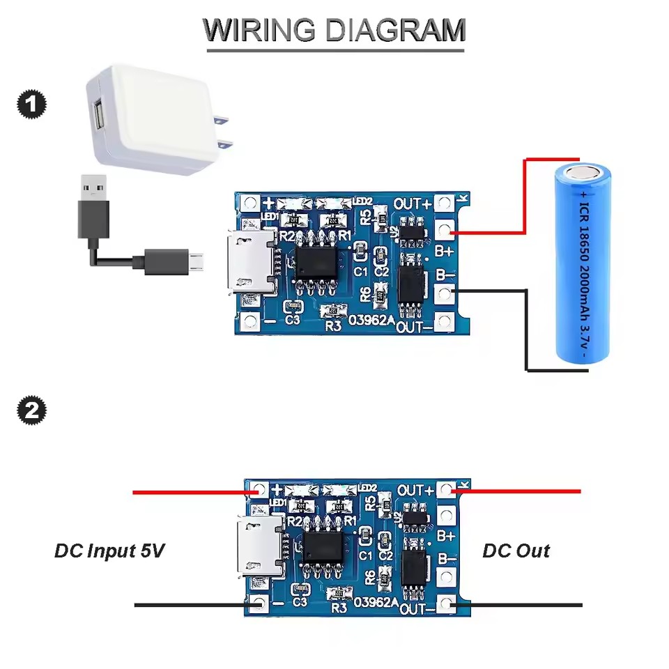 Módulos de carregamento USB Ty - Tp4056 Module avaliação e preço